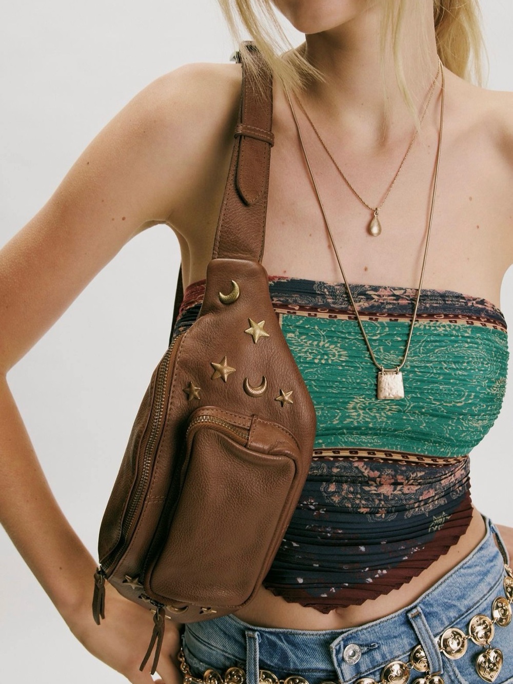 Free People Sonar Studded Sling Bag - Picture 4 of 8